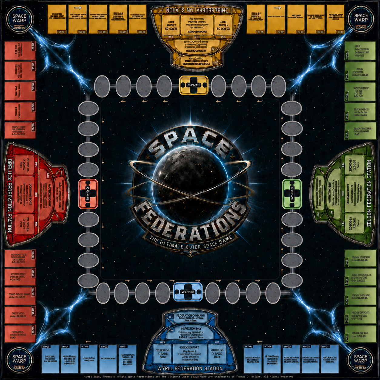 Official Space Federations play board